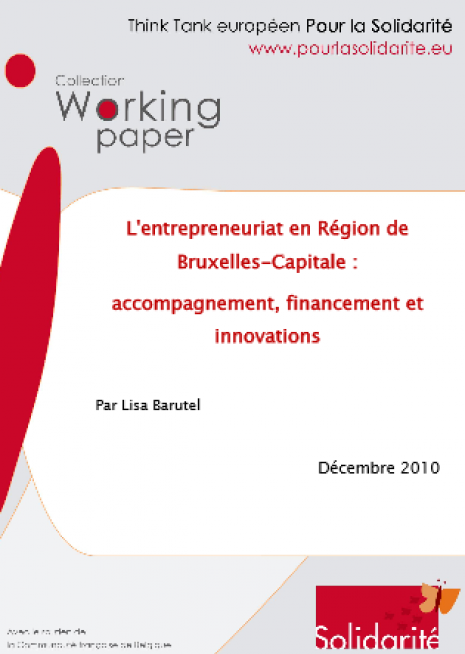 image couverture 1 L'entrepreneuriat en Région de Bruxelles - Capitale : accompagnement, financement et innovations