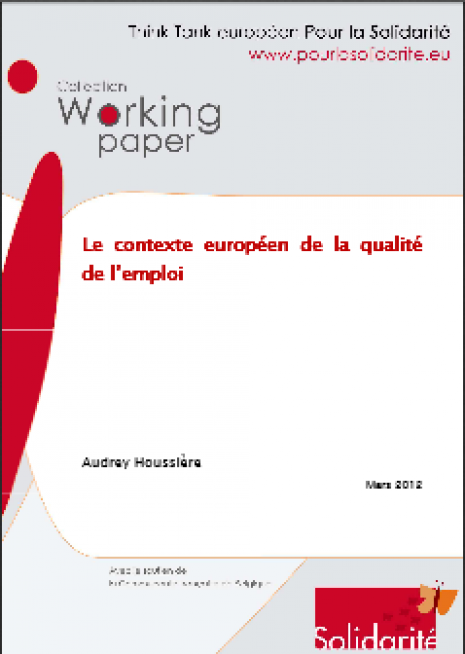 image couverture contexte européen de la qualité de l'emploi