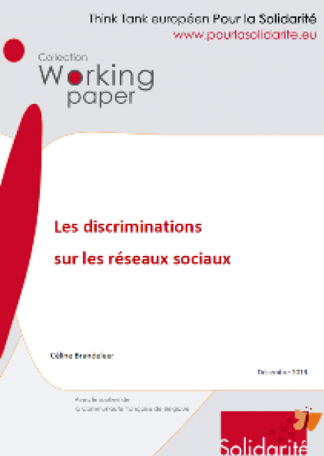 Working paper : Les discriminations sur les réseaux sociaux - cover